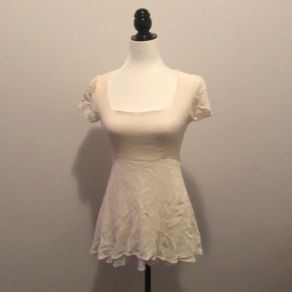 💥2/$30- Short off white dress